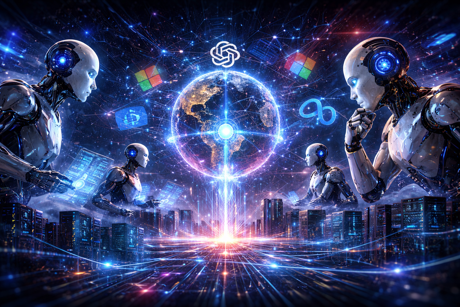 corrida global entre empresas de tecnologia pela liderança em inteligência artificial