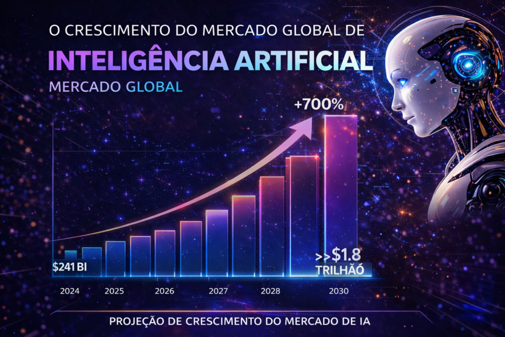 crescimento do mercado global de inteligência artificial